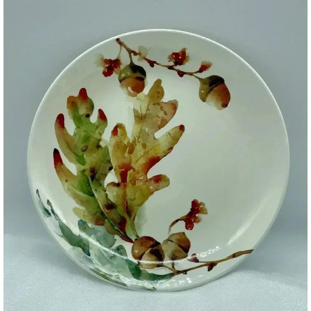 Way To Celebrate Fall Stoneware Salad Plate 8” Dishwasher & Microwave Safe‎